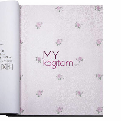 Pembe Country Çiçekli Vinil Duvar Kağıdı Bossini 2201-05