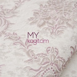 Pembe Damask Vinil Duvar Kağıdı Royal Port 8804-03 - 2