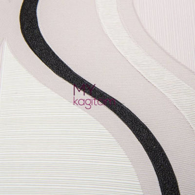 Pembe Siyah Geometrik Vinil Duvar Kağıdı Lucca 9901-02