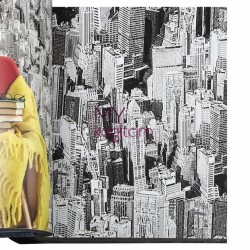 Duka İnception 16,5 m² - Pop Art Siyah Beyaz Duvar Kağıdı İnception Manhattan 71138-2