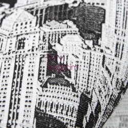 Pop Art Siyah Beyaz Duvar Kağıdı İnception Manhattan 71138-2 - Thumbnail