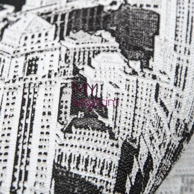 Pop Art Siyah Beyaz Duvar Kağıdı İnception Manhattan 71138-2