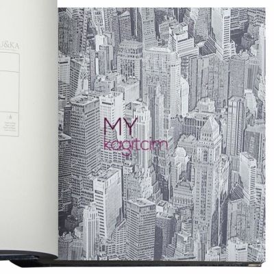Pop Art Sönük Gri Duvar Kağıdı İnception Manhattan 71138-4