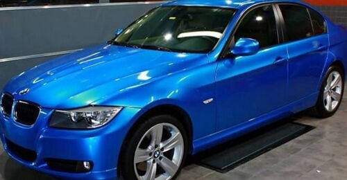 Simli Araç Kaplama Folyosu Oracal 970 Glossy (Parlak) 197 Azure Metallic