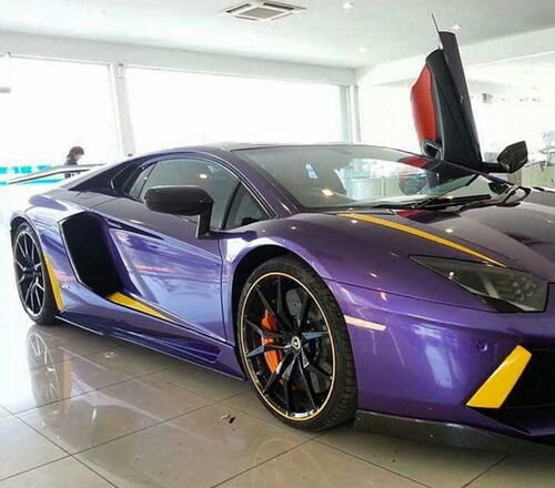 Simli Araç Kaplama Folyosu Oracal 970 Glossy (Parlak) 406 Violet Metallic