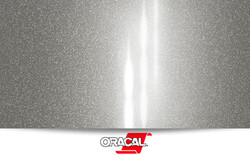 Simli Araç Kaplama Folyosu Oracal 970 Glossy (Parlak) 932 Graphite Metallic - Oracal 970 Glossy Metalik Parlak