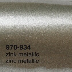 Oracal Cast 970 Glossy - Simli Araç Kaplama Folyosu Oracal 970 Glossy (Parlak) 934 Zinc Metallic