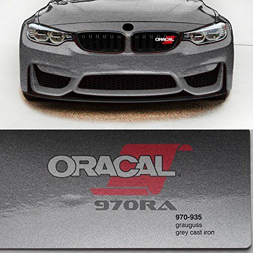 Simli Araç Kaplama Folyosu Oracal 970 Glossy (Parlak) 935 Grey Cast Iron