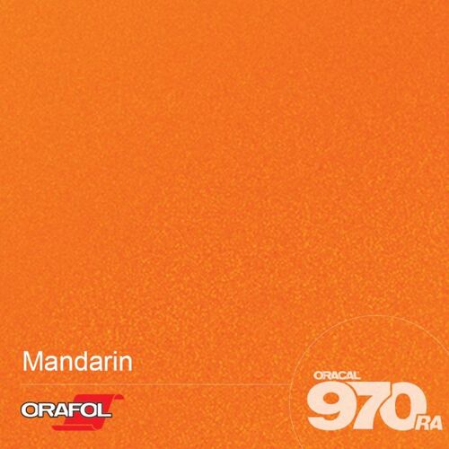 Simli Araç Kaplama Folyosu Oracal 970 Glossy (Parlak) 300 Mandarin
