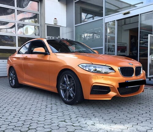 Simli Araç Kaplama Folyosu Oracal 970 Glossy (Parlak) 300 Mandarin