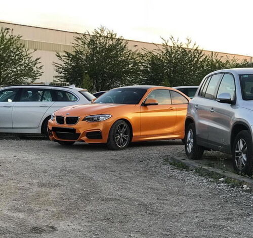 Simli Araç Kaplama Folyosu Oracal 970 Glossy (Parlak) 300 Mandarin