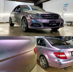 Simli Araç Kaplama Folyosu Oracal 970 Glossy (Parlak) 316 Amethyst - Thumbnail