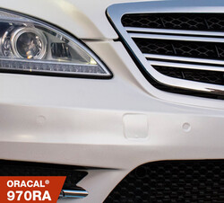 Simli Araç Kaplama Folyosu Oracal 970 Glossy (Parlak) 945 Crystal White - Thumbnail