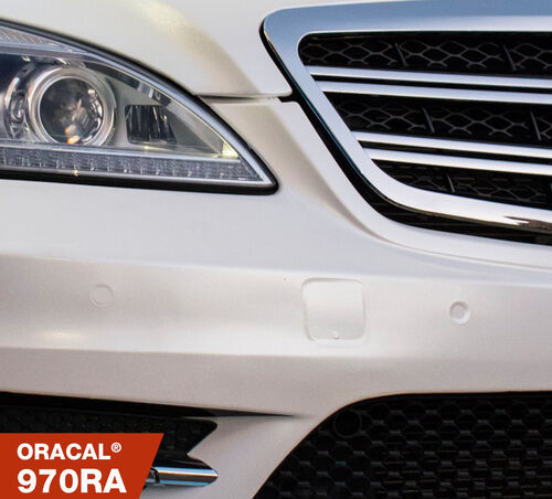 Simli Araç Kaplama Folyosu Oracal 970 Glossy (Parlak) 945 Crystal White