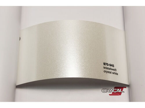 Simli Araç Kaplama Folyosu Oracal 970 Glossy (Parlak) 945 Crystal White