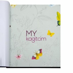 Adawall Anka 16,5 m² - Tasarim Yerli Duvar Kağıdı Kelebekli Cicekli Acik Mint Yeşili Anka 1606-3