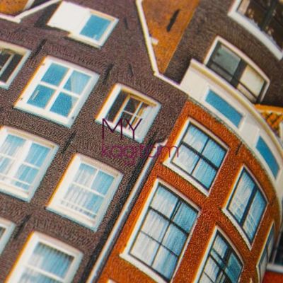 Tasarim Yerli Duvar Kağıdı Popart Eski Binalar Kiremit Anka 1618-3