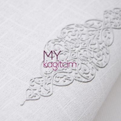 Ufak Damask Gri Vinil Duvar Kağıdı Ainos 6527-1