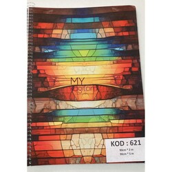 HM Folyo - Yapışkanlı Folyo 621 Cam Vitray 90 cm*1 mt