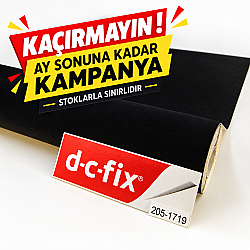 Yapışkanlı Folyo D-C-Fix 205-1719 Kadife Siyah - D-C-Fix Kadife Folyo