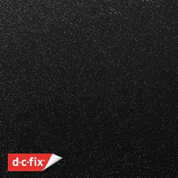 Yapışkanlı Folyo D-C-Fix 341-8012 Glitter Black Simli - Thumbnail