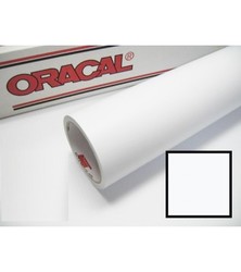 Oracal Kesim Folyosu - Yapışkanlı Folyo Oracal 010 Beyaz Mat Arkası Gri