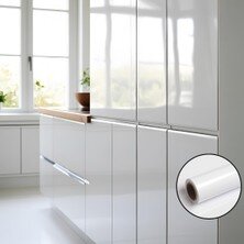 Yapışkanlı Folyo Oracal 010 Beyaz Lake Parlak Arkası Gri - 3