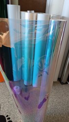 Yapışkanlı Folyo Şeffaf Hologram<br>100cmx1mt - Thumbnail
