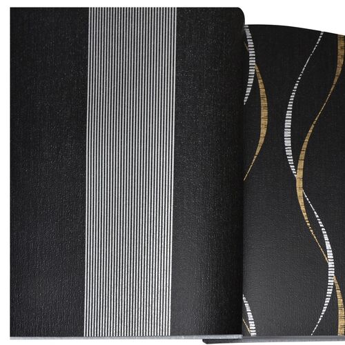 Yerli Duvar Kağıdı Golden Royal Black 41484