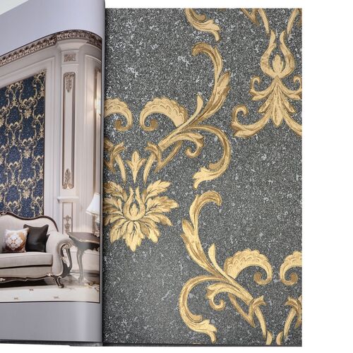 Yerli Duvar Kağıdı Golden Black 41555