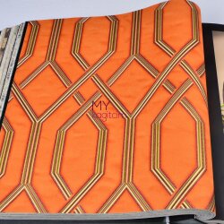 Yerli Duvar Kağıdı Vera 1502-4 Turuncu - Adawall Vera 16,5 m²