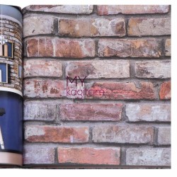 Yerli Vinil Duvar Kağıdı Retro 5008-01 - Decowall Retro 16,5 m²
